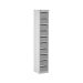 Post Box Locker - 100 Series - Light Grey Doors - H.1325 W.230 D.255